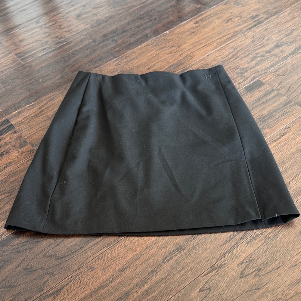 Black mini skirt
